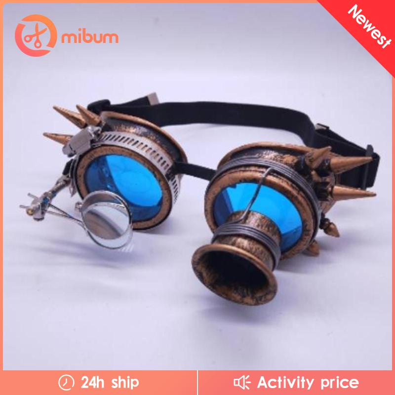 Mắt kính tròng nhiều màu phong cách Steampunk thời trang cho nam và nữ