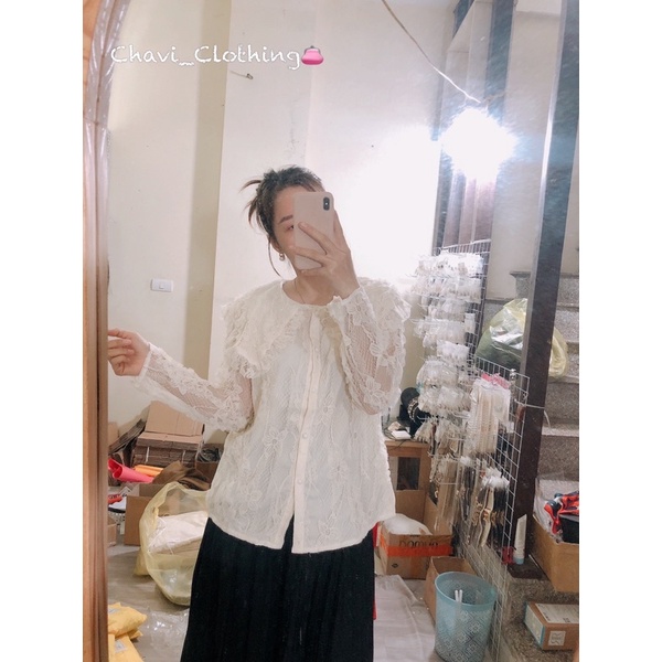 Áo sơ mi điệu bánh bèo công chúa chất đẹp mịn Shop chavi