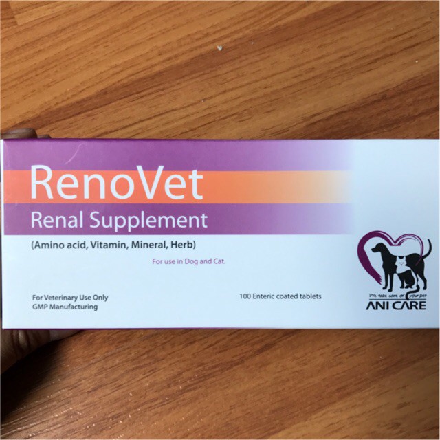 Renovet - Hỗ trợ bổ thận chó / mèo (1 vỉ)