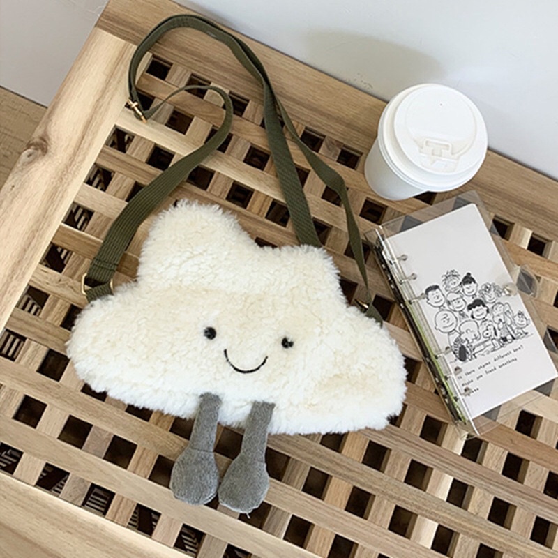 Túi đeo vai hình mèo Tom và chuột Jerry,heo hồng, cừu, vịt, mây,bắp cải