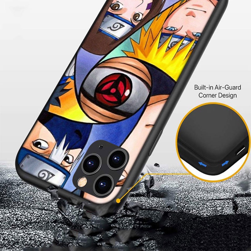 Ốp Điện Thoại Họa Tiết Naruto Cho iPhone 13 12 Pro Max Mini XS Max X AE40
