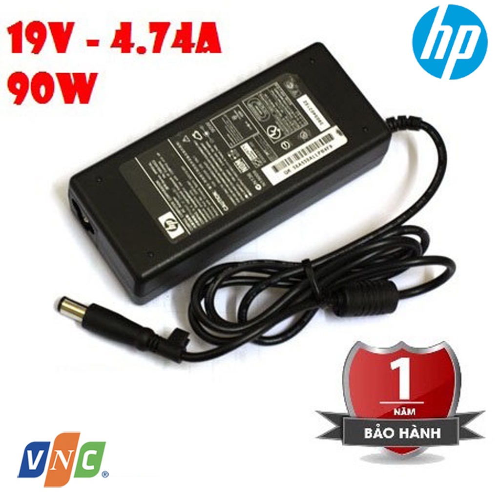 SẠC Laptop HP 4.74a Chân KIM To - 19V - 4.74A HP 8460 8470 8560P 8570P new 100%