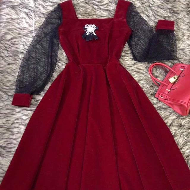 Váy nhung cao cấp | BigBuy360 - bigbuy360.vn