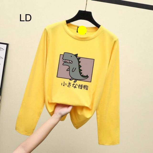 Áo thun khủng long chữ Nhật dài tay LDU0919