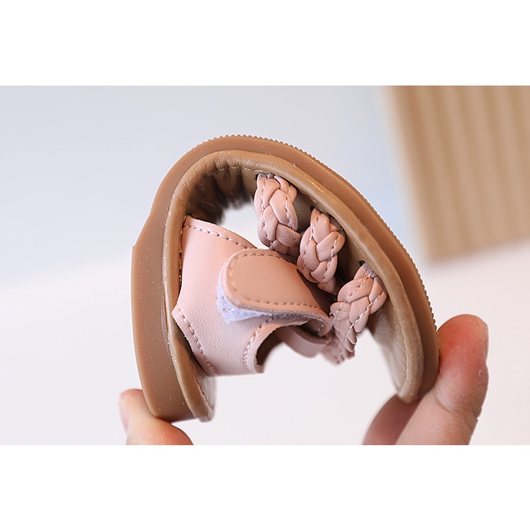 Giày Đế Mềm Màu Trơn Dễ Phối Đồ Hợp Thời Trang Cho Bé Gái 2-8 Tuổi