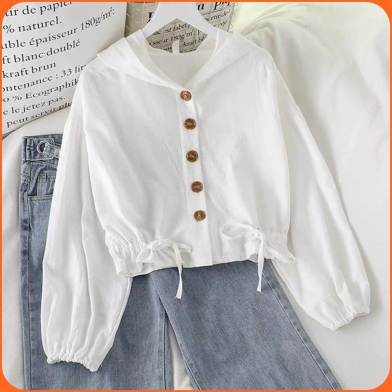 Áo Hoodie Cotton Trơn Kẻ Sọc Dáng Rộng Phong Cách Thời Trang Harajuku Dành Cho Nữ X1L6