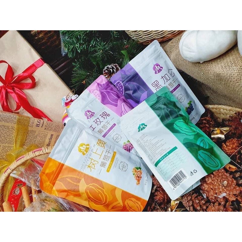 {Hàng mới 10/2023} Nho khô Tân Cương Mizhifan nội địa Trung 4 vị ngon trứ danh - Jiang