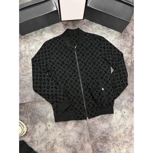Áo Khoác Bomber Nam LV34039 Vân Nhung Thời Trang, Áo Khoác 2 Lớp Nam Nữ - Bin Store