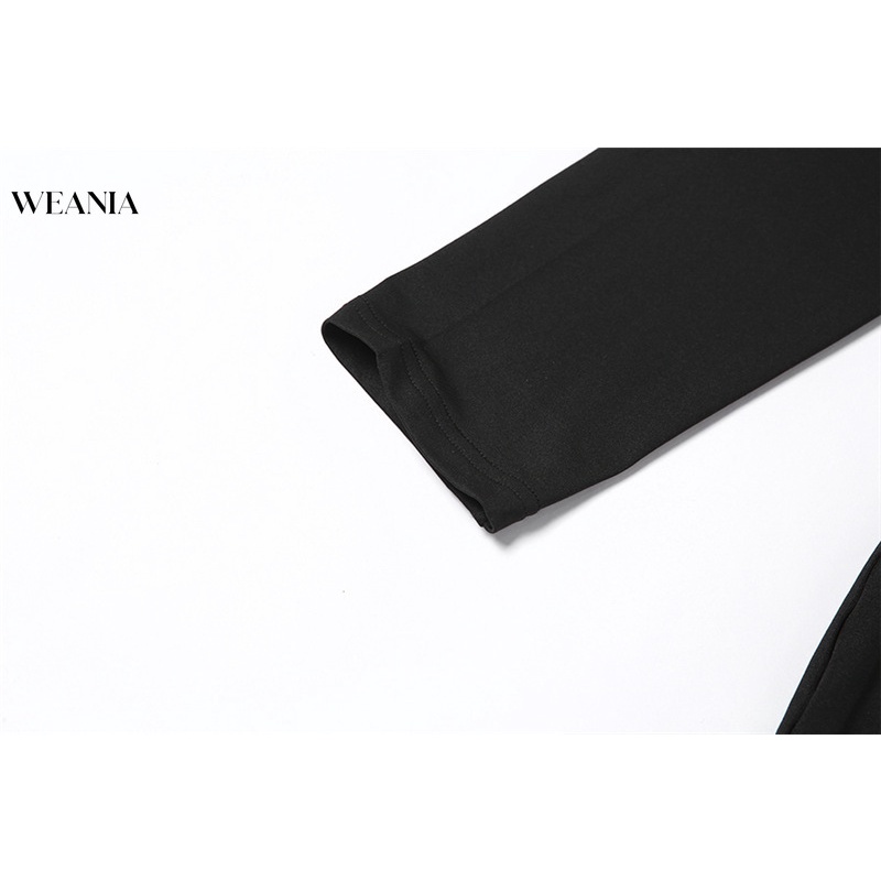 Đầm Dài Tay Cổ Vuông Màu Trơn Thiết Kế Quyến Rũ Thời Trang