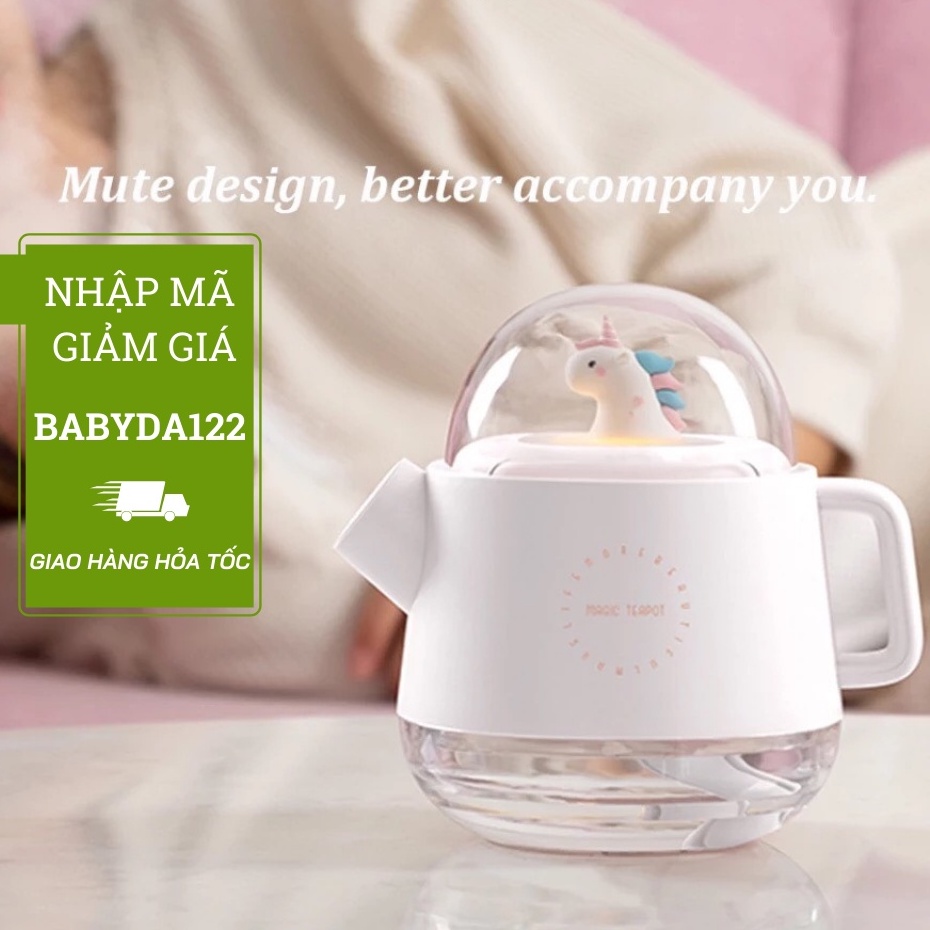 Máy xông tinh dầu máy phun sương tạo ẩm kèm đá muối thư giãn Himalaya Uareliffe ảnh thật