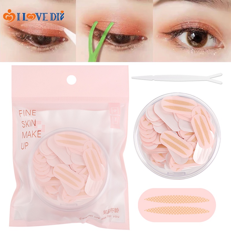 Set 150 Cặp Miếng Dán Kích Mí Trong Suốt Chống Nước Tự Dính Cho Nữ