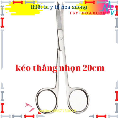 [FREESHIP]KÉO THẲNG NHỌN 18 CM CẮT BÔNG BĂNG CHỈ Y TẾ