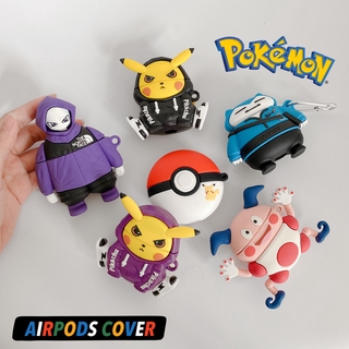🔥In Stocks Pokémon AirPods Pro Case Earphone Protective Case Pikachu Mew-two Apple Wireless Bluetooth Headphone Case Pokeball Snorlax Soft AirPod Cover Mr.Mime Earbuds Shockproof Casing