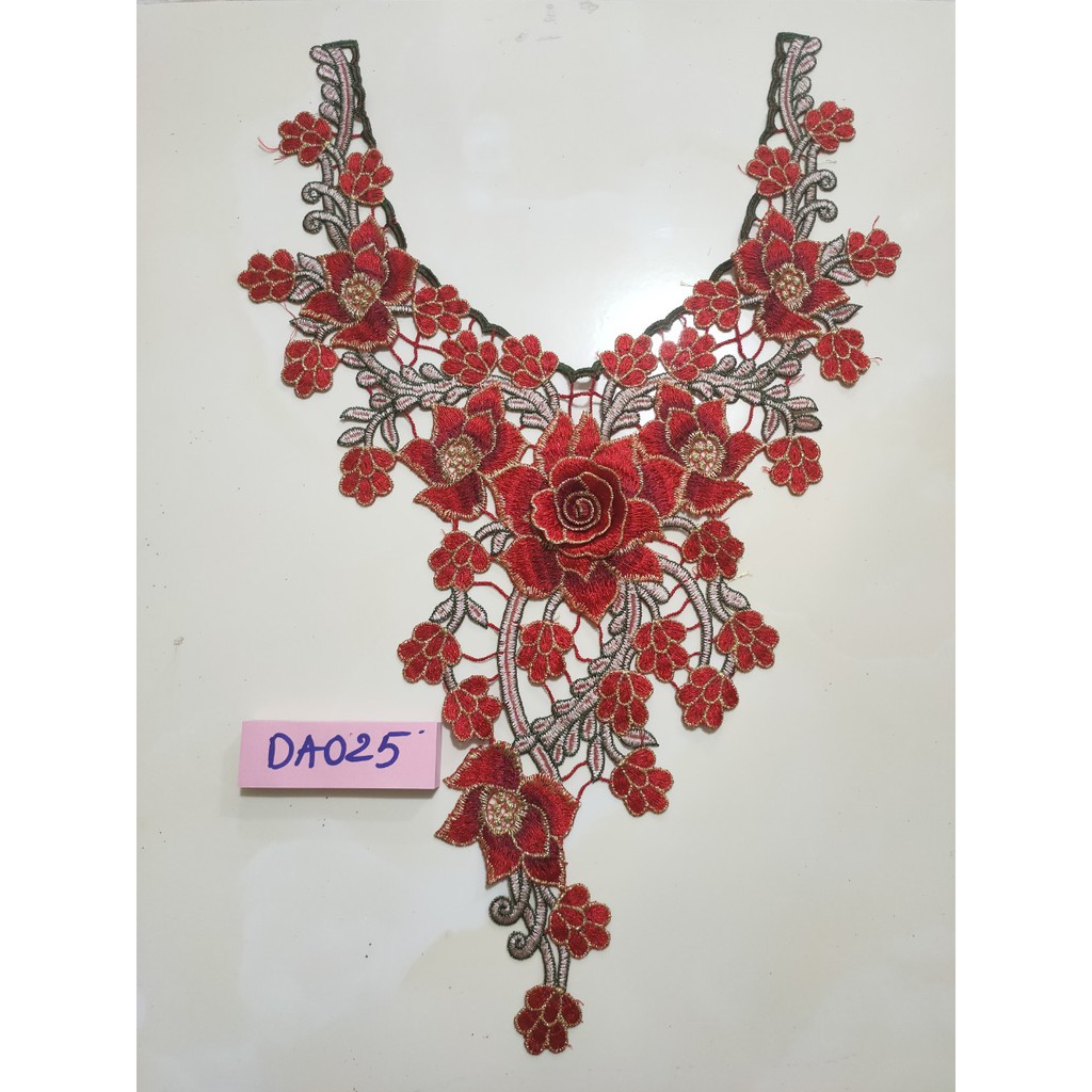 cổ thêu kết áo xinh xắn