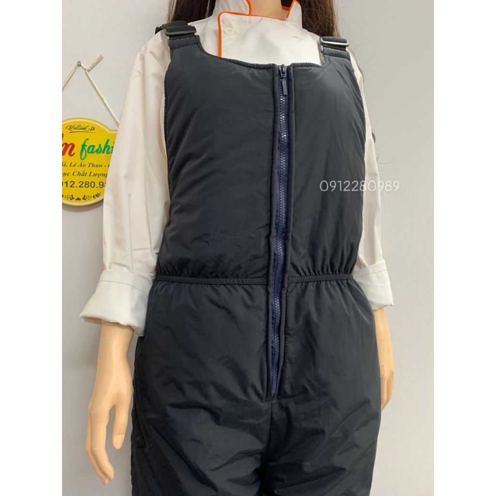 Yếm bảo hộ trong kho đông lạnh -35 độ dày dặn ấm áp _ Hình chụp thật