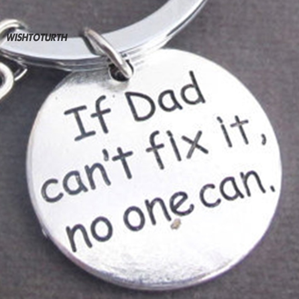 Móc Chìa Khóa Khắc Chữ If Dad Can 'T Fix It No One Can Hand Tool Làm Quà Tặng Ngày Của Cha
