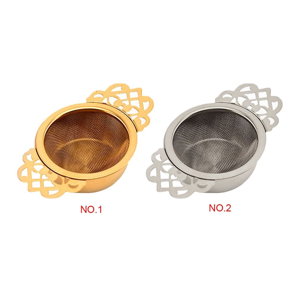 【VOLLTER】 Flower Edge Teapot Tea Infuser Stainless Steel Loose Coffee Leaf Tea Strainer Reusable Mesh Infuser