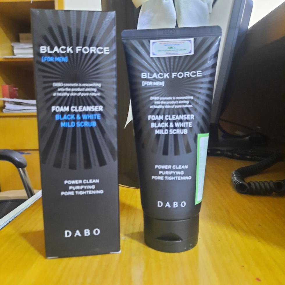 Hàng chính hãng - Sữa rửa mặt dành cho nam Dabo Black Force Black 120ml