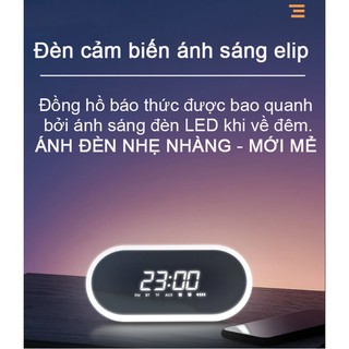 Đồng hồ báo thức bluetooth kiêm loa không dây E09
