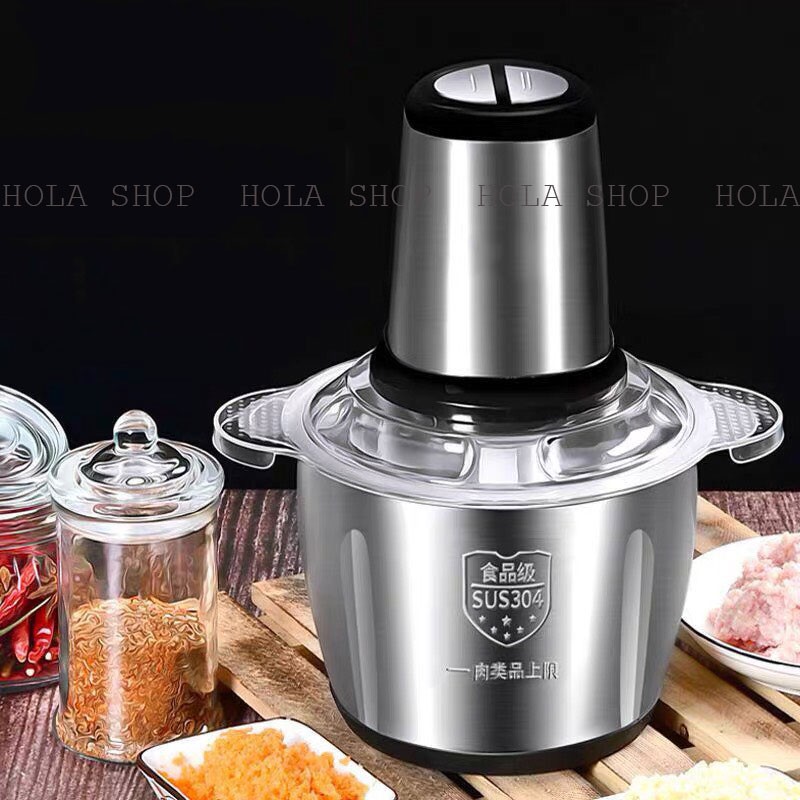 Máy Xay Thịt Đa Năng INOX ,4 Lưỡi Dao , Công Suất 250W,Xay Thịt ,Tỏi Ớt , Rau Củ Quả BẢO HÀNH 12 THÁNG ! (Đ26)