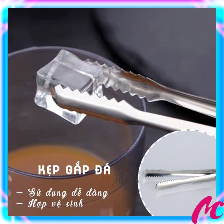 Kẹp inox 29 cm gắp thức ăn , gắp đá , gắp đồ nóng tiện dụng MC