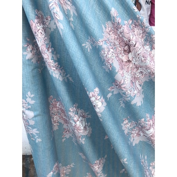 VẢI COTTON LỤA HÀN chính phẩm mẫu hoa