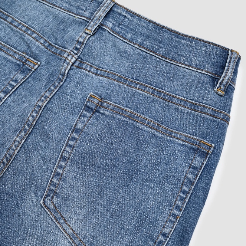 Quần jeans xanh trơn dáng skinny ôm 21ST URBAN Blue Skinny Klaus Jeans