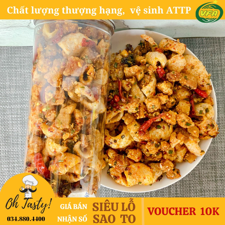 250G Hũ Da Heo Tóp Mỡ| Giòn tan thích mê | HOÀN ĐỔI 100% nếu không như mô tả