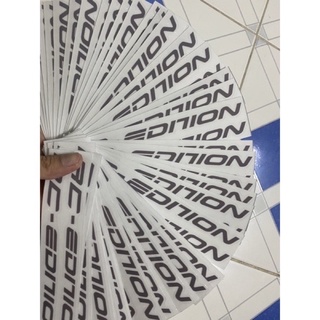 cặp Tem dán phuộc RC edition xám decal trong