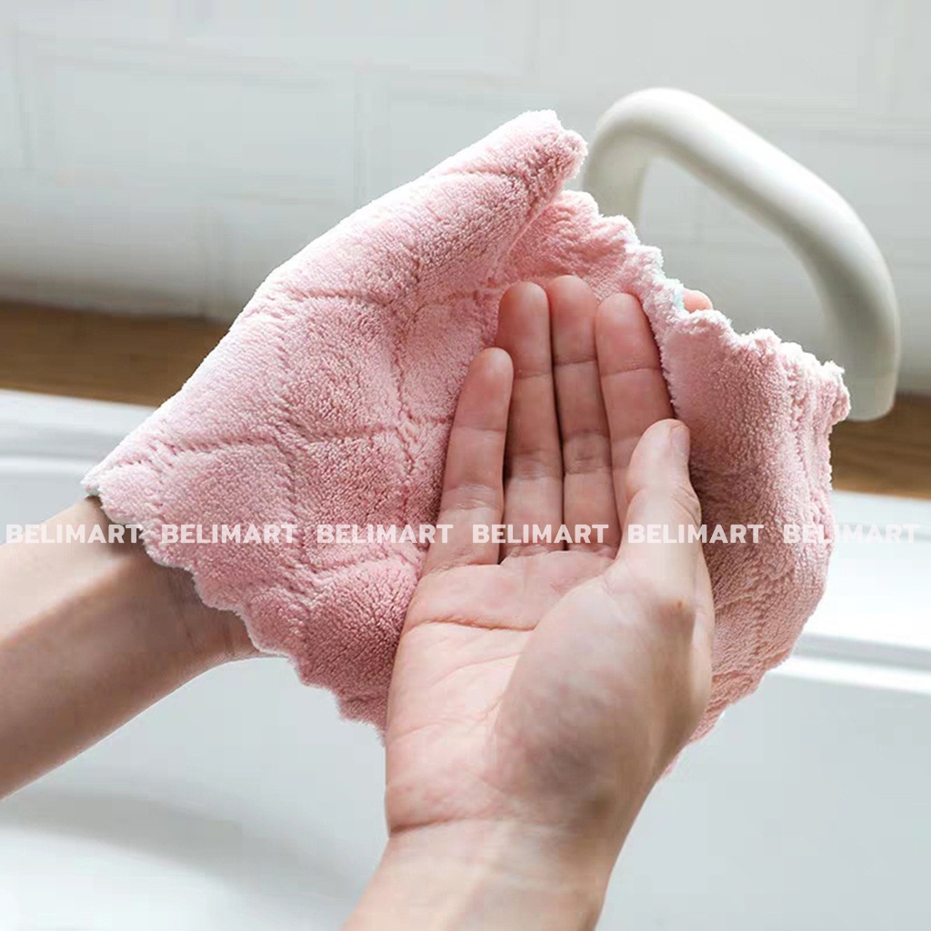 Khăn lau bếp đa năng cao cấp, khăn lau tay 2 mặt siêu thấm nước Beli BL026