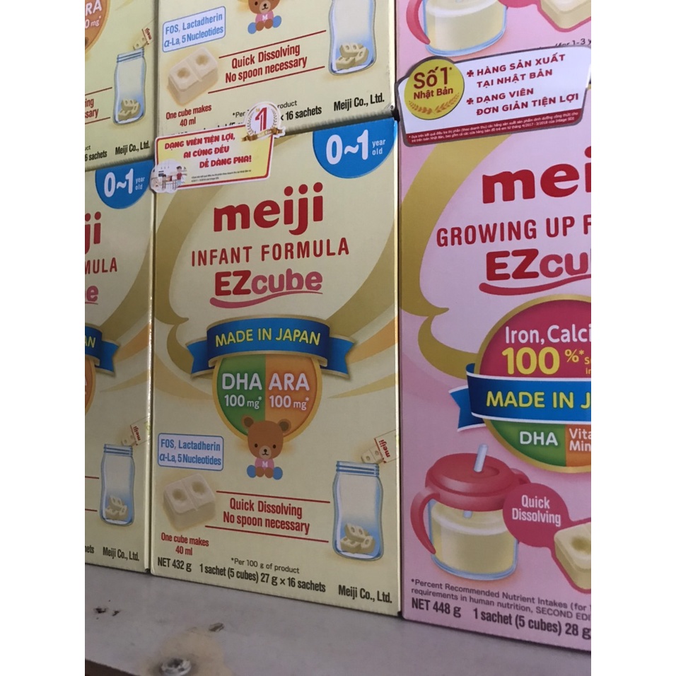 SỮA MEIJI 0/3, 800G VÀ meiji thanh 400G, 3-10 tuổi xé đai