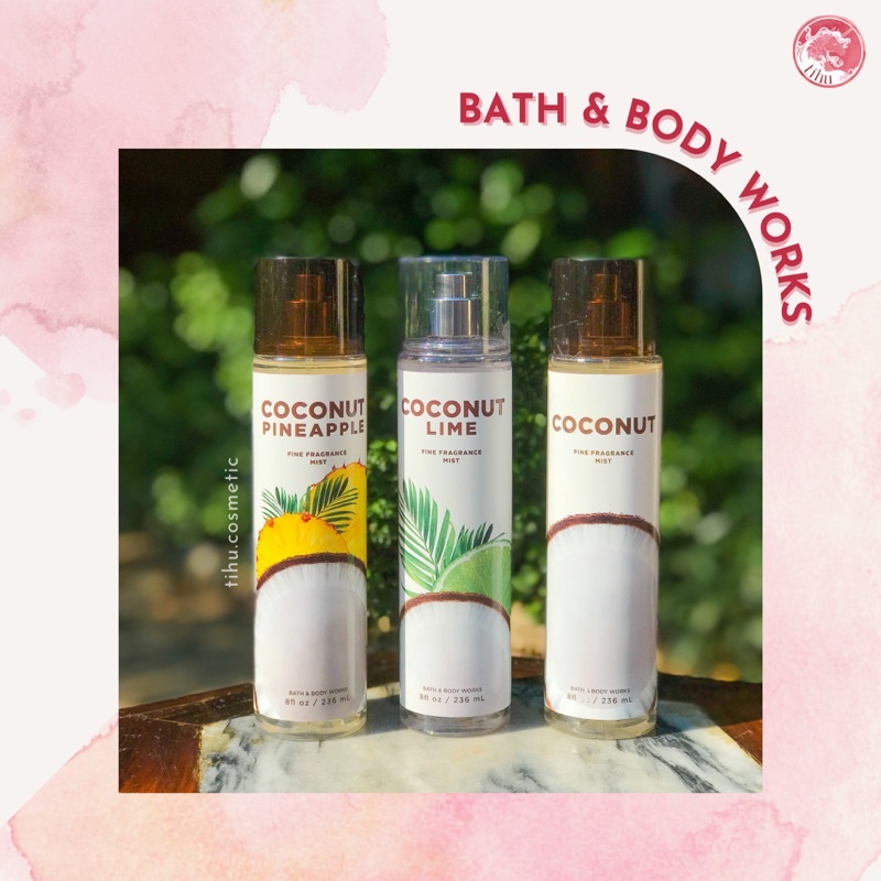 Xịt thơm khử mùi Bath &amp; Body Works hương dừa