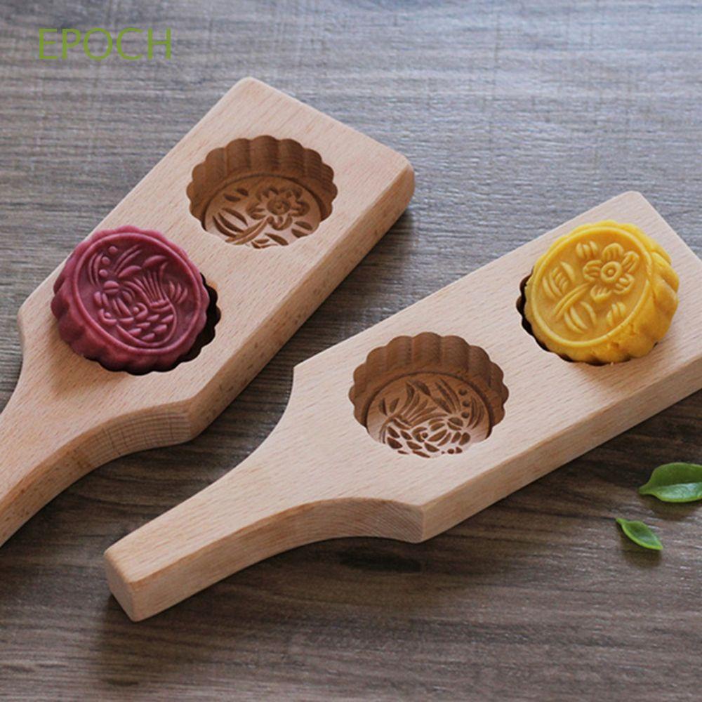 Khuôn làm bánh trung thu bằng gỗ 3D kiểu Trung Quốc truyền thống