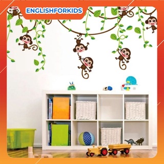 Decal nhữ chú khỉ leo cây