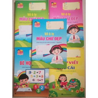 Vở ôly mẫu chữ combo 5 quyển chuẩn bị cho bé vào lớp 1