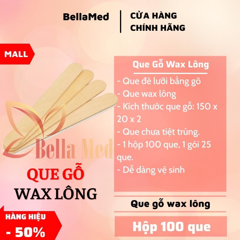 Que Đè Lưỡi Gỗ -wax lông-quét nạ-hỗ trợ y tế dễ dàng