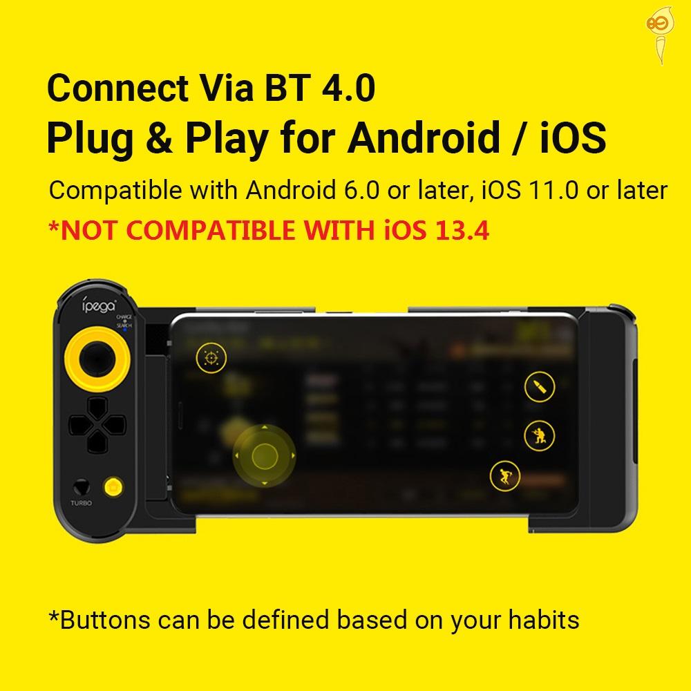 IPEGA ANDROID Tay Cầm Chơi Game Có Dây Pg-9167 380mah Bt4.0 Hỗ Trợ Ios 13.4)