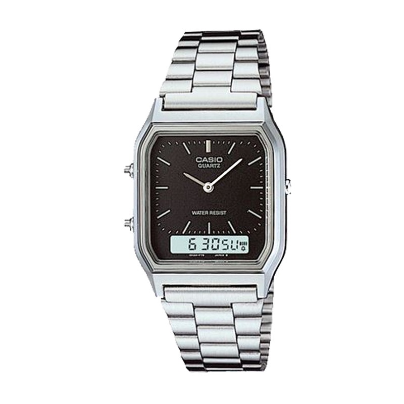 Đồng hồ nam/nữ dây kim loại chính hãng CASIO AQ-230A-1DMQ