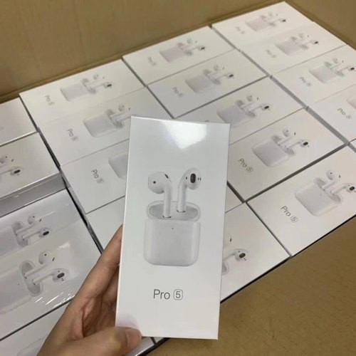 Tai Nghe Bluetooth Airpod Pro 5 Cao Cấp Định Vị Đổi Tên Tai Nghe Không Dây Dùng Cho IOS - Android