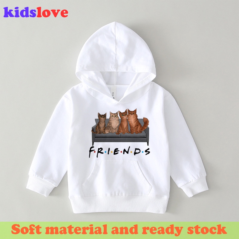 Áo Hoodie In Hình Mèo Phong Cách Hip Hop Thời Trang Mới Cho Bé Gái