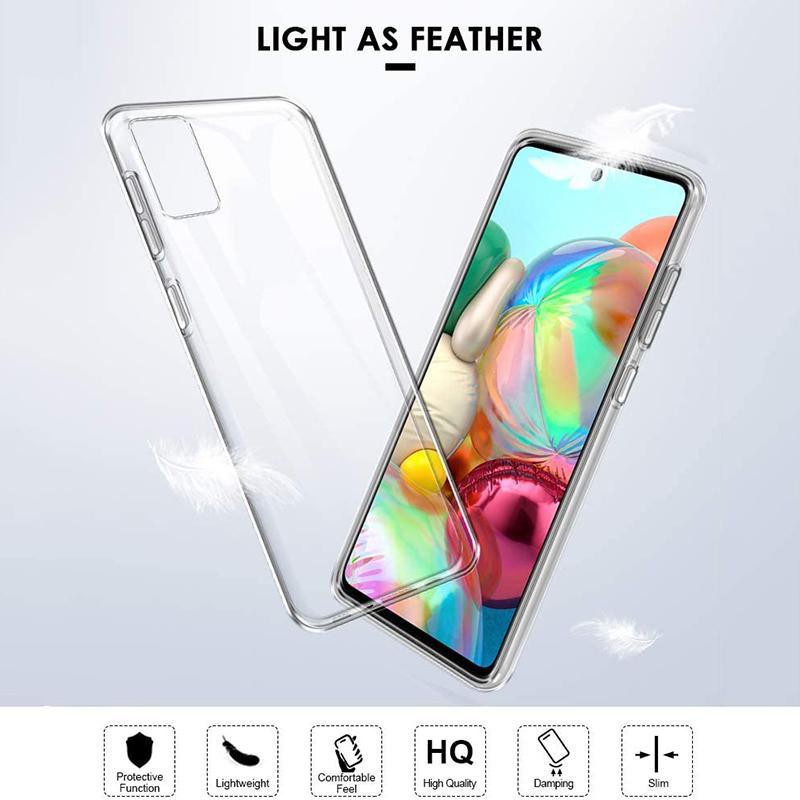 Ốp Điện Thoại TPU Silicon Trong Suốt Cho Samsung Galaxy A24 A54 A34 A14 A53 A04e A04 A04s A73 A23 A13 A33 A03s A03 A22 A32 A52s A42 A52 A72 A12 A02 A31 A11 A51 A71 A10s A10 A20s A20 A30 A30s A50 A50s A70 A70s
