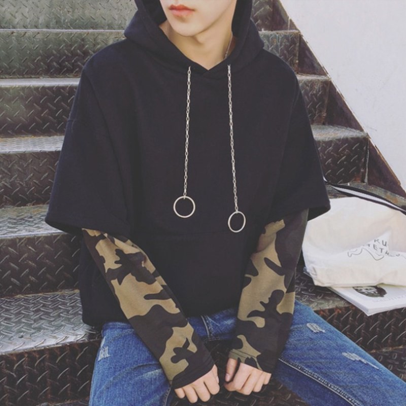 Áo hoodie dây xích Phối tay ullzang siêu HOT