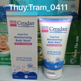 Sữa rửa mặt, sữa tắm Ceradan Wash 150ml
