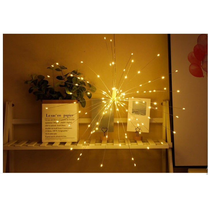 (HCM) - Dây Đèn Led Trang Trí Hoa Bồ Công Anh Màu Vàng Nắng Và Nhiều Màu 8 Chế Độ Chớp Nháy Cắm Điện 220V