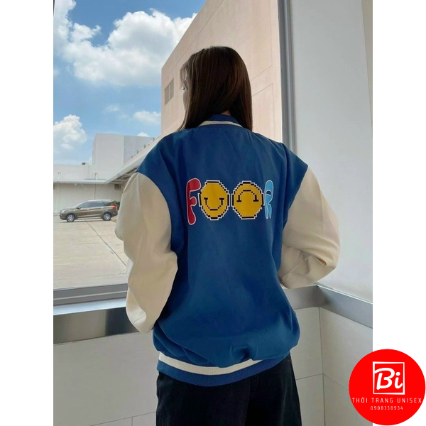 Áo Khoác Bóng Chày Phom Rộng Unisex_Chất Da Lộn 2 Lớp_Lót Vải Dù Loại 1 Mát Mịn_Bo Len Dệt Kim Cao Cấp_AK55