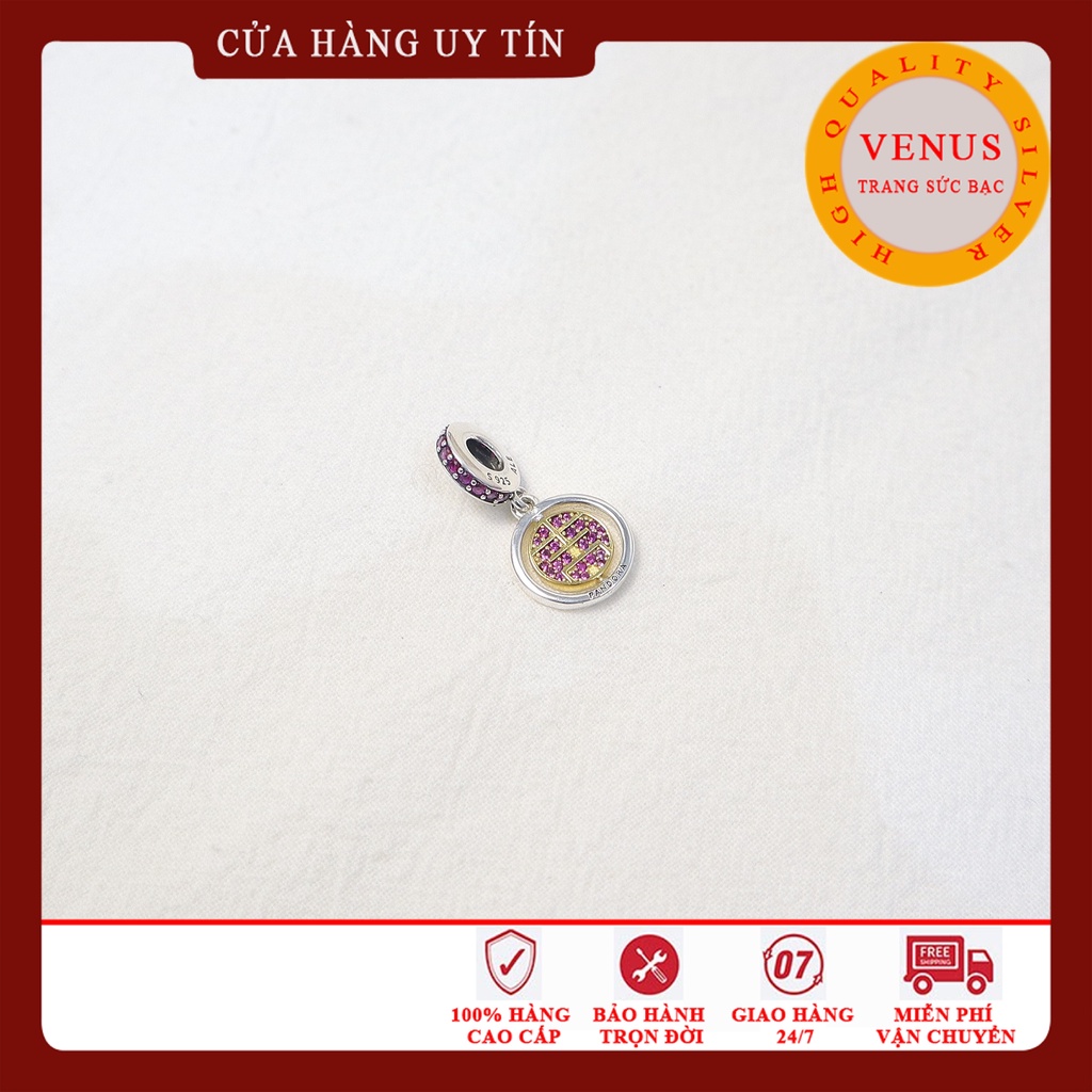 Charm chữ Cát- Bạc 925- Mã sản phẩm VENUSCAT