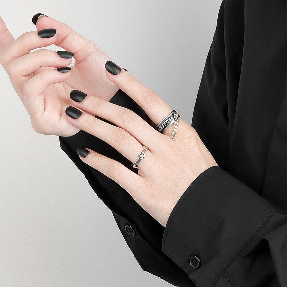 Nhẫn Hình Mặt Cười Phong Cách Punk Hip Hop Thời Trang Cho Nam Và Nữ