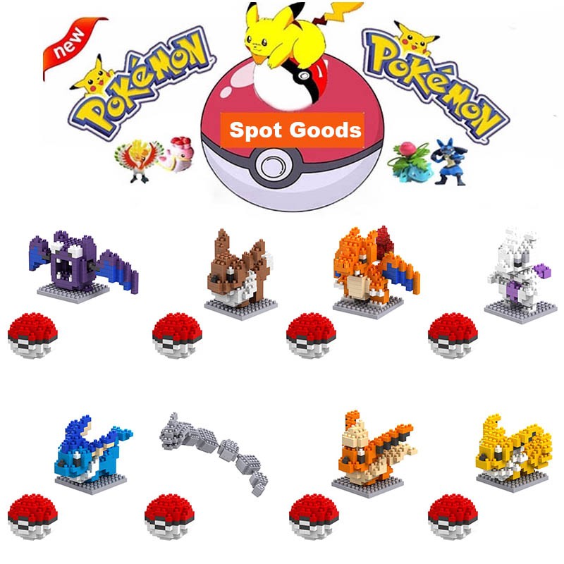 Bộ Đồ Chơi Lego Xếp Hình Pokemon Mini 20 Loại Tự Làm