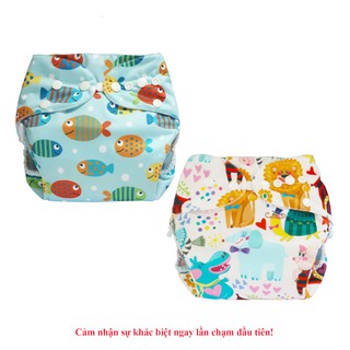 Combo 2 bộ tã vải Ngày Siêu chống tràn BabyCute size S (3-9kg) - Giao mẫu ngẫu nhiên
