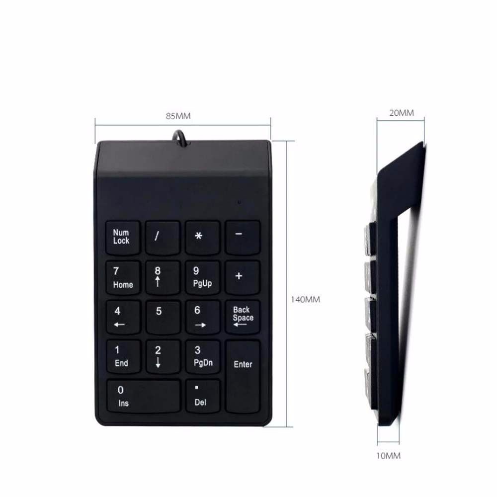 Bàn Phím Số Kỹ Thuật Số Có Dây 2.4ghz Nhiều Màu Sắc Cho Laptop Pc